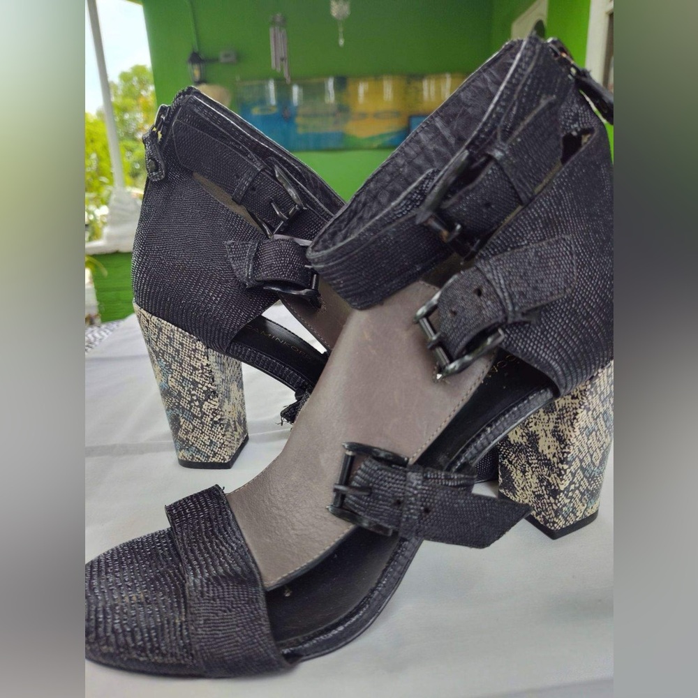 Rebecca Minkoff Snake Print Leather Heels